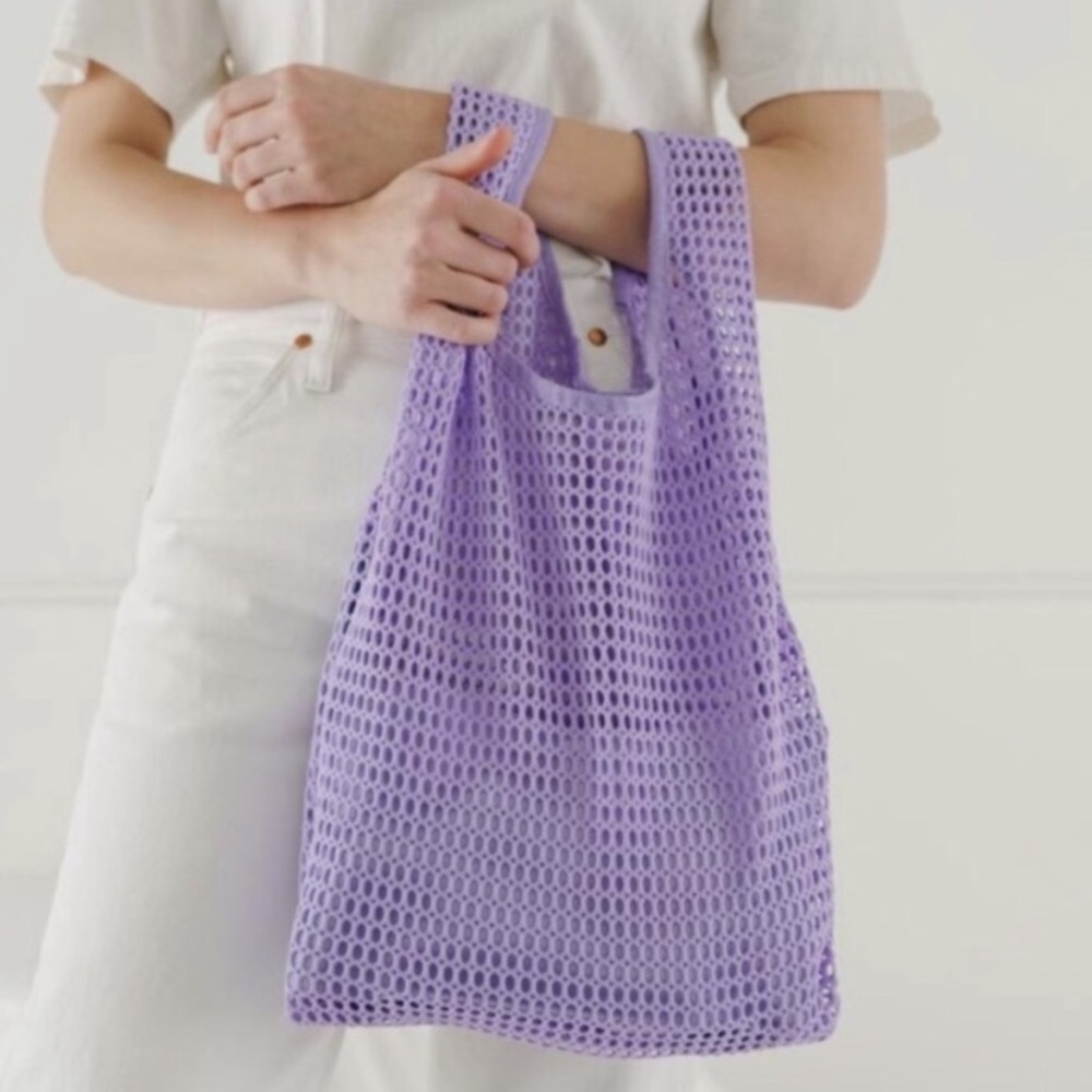 Baggu Net Bag with Pouch in Lilac
